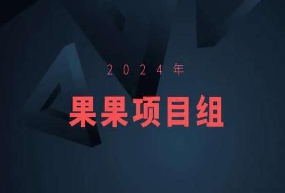 2024年果果项目组项目合集-果果最新项目-瀚洪创业网