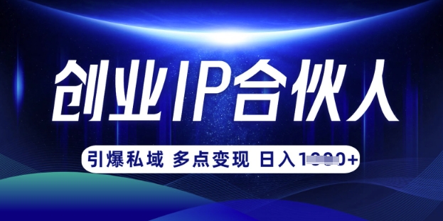 云帆·创业ip合伙人打造3.0，从0到1教你做网创，实现月入过W-瀚洪创业网
