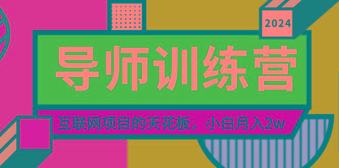 《导师训练营》精准粉丝引流的天花板，小白月入2w-瀚洪创业网