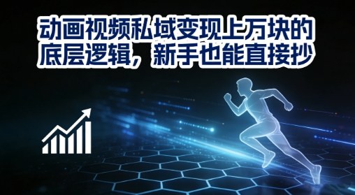 动画视频私域变现上W的底层逻辑，新手也能直接抄-瀚洪创业网