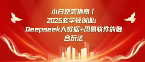 小白逆袭指南，2025玄学轻创业：Deepseek大数据+周易算法的融合玩法-瀚洪创业网