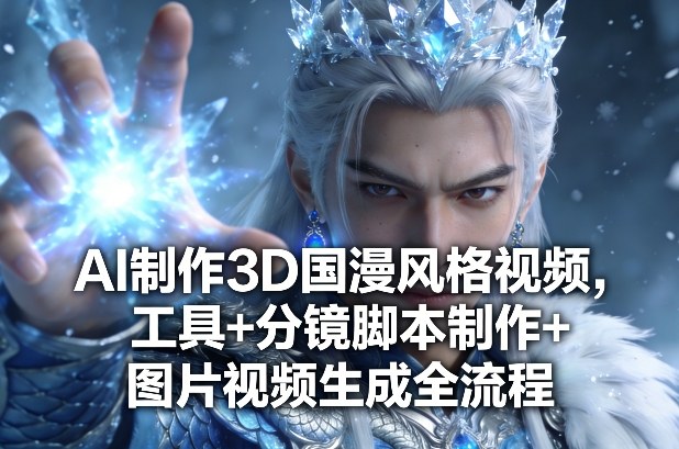 AI制作3D国漫风格视频，工具+分镜脚本制作+图片视频生成全流程-瀚洪创业网