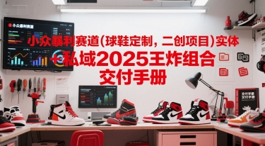 小众暴利赛道(球鞋定制，二创项目)实体+私域2025王炸组合  交付手册-瀚洪创业网
