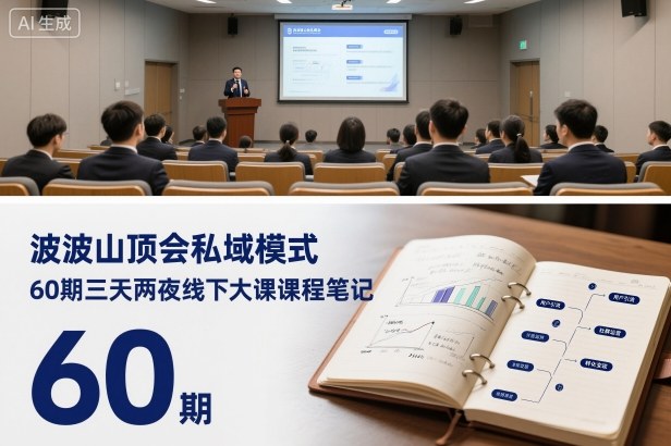 波波山顶会私域模式60期三天两夜线下大课课程笔记(文档)-瀚洪创业网