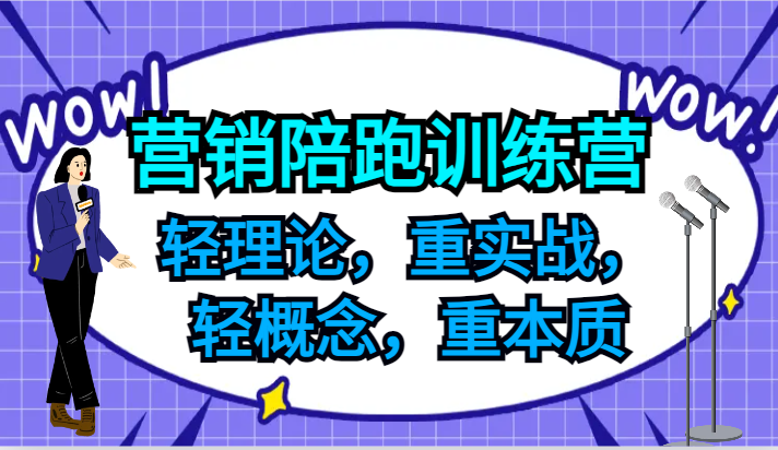 营销陪跑训练营，轻理论，重实战，轻概念，重本质，适合中小企业和初创企业的老板-瀚洪创业网