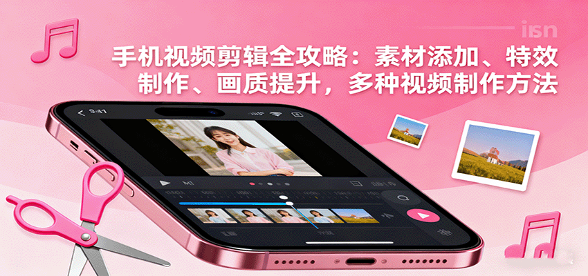 手机视频剪辑全攻略：素材添加、特效制作、画质提升，多种视频制作方法-瀚洪创业网