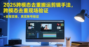 2025跨模态去重搬运剪辑手法，跨模态去重现场验证 +全程实操，真实账号验证-瀚洪创业网