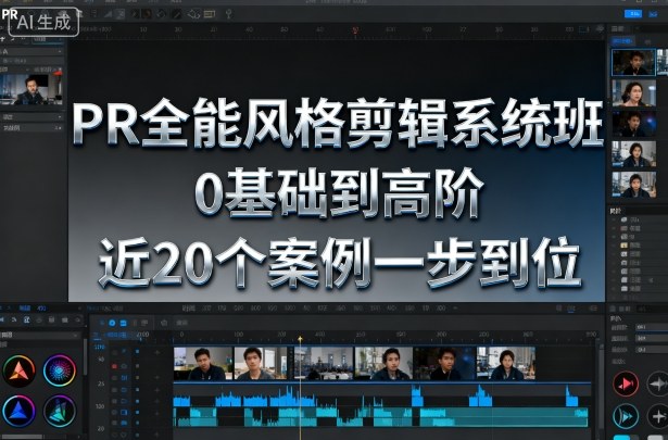PR全能风格剪辑系统班，0基础到高阶，近20个案例一步到位-瀚洪创业网