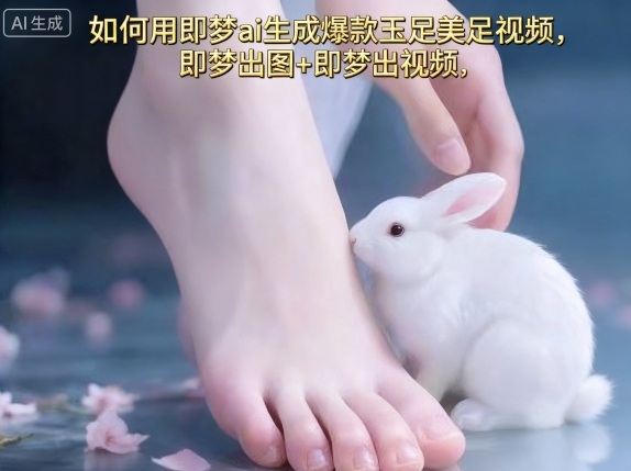 如何用即梦ai生成爆款玉足美足视频，即梦出图+即梦出视频，快速涨粉-瀚洪创业网