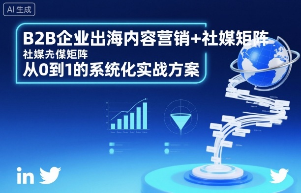 B2B企业出海内容营销+社媒矩阵，从0到1的系统化实战方案-瀚洪创业网