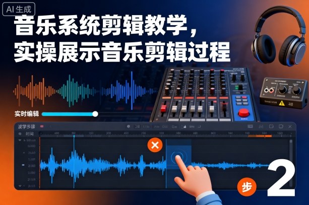 音乐系统剪辑教学，实操展示音乐剪辑过程-瀚洪创业网
