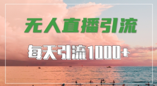 抖音快手视频号全平台通用，无人直播引流法，超暴力引流1000+高质量精准创业粉【揭秘】-瀚洪创业网
