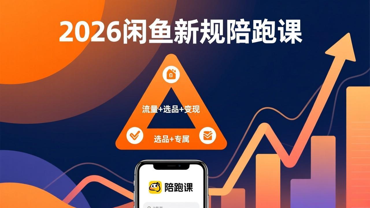 2026闲鱼高阶陪跑课全新上线，带你吃透新规玩转选品流量，从零搭建稳定变现盈利体系-瀚洪创业网