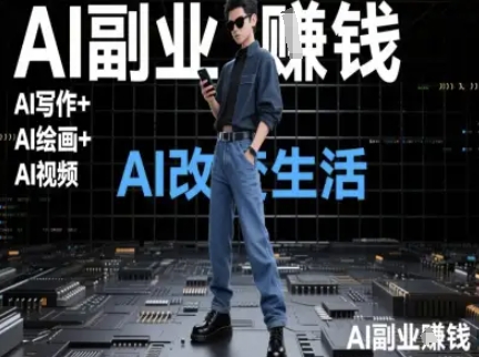 AI改变生活(Ai写作+AI绘画+Ai视频)，AI副业挣钱-瀚洪创业网