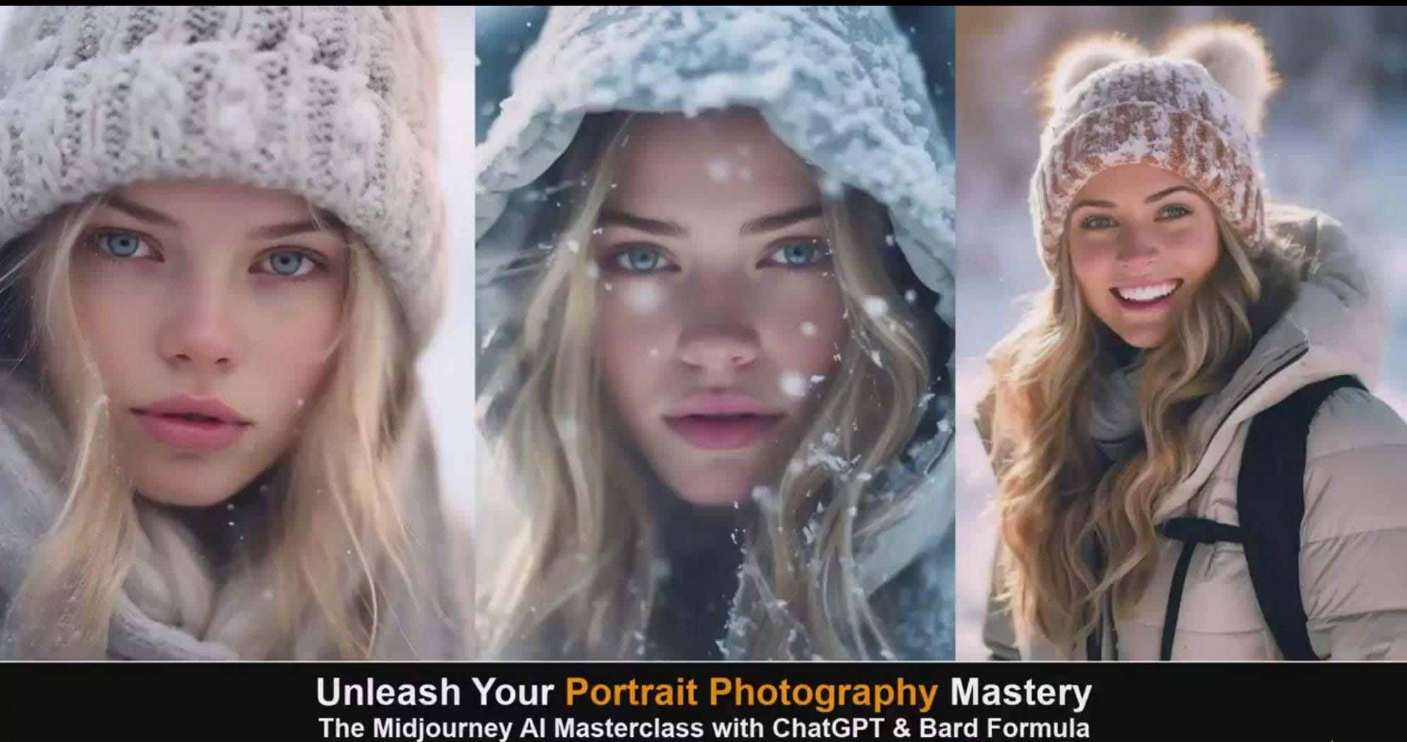 图片[5]-(9312期)Midjourney v5 ChatGPT 和 Bard AI人工智能人像摄影大师班-15节-中英字幕-瀚洪创业网