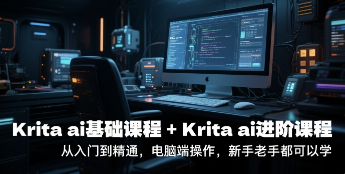 krita ai基础课程+Krita ai进阶课程，从入门到精通，电脑端操作，新手老手都可以学-瀚洪创业网