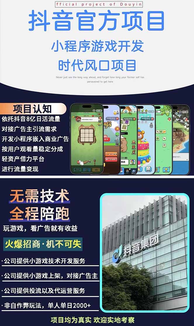 图片[1]-2025最热抖音官方项目 Ai时代风口项目小程序游戏开发 实测单个游戏日收…-瀚洪创业网