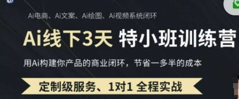 AI实操培训第20-21期线下，0基础保姆级教程，3月最新整理，企业获客、降本增效、打造超级个体-瀚洪创业网