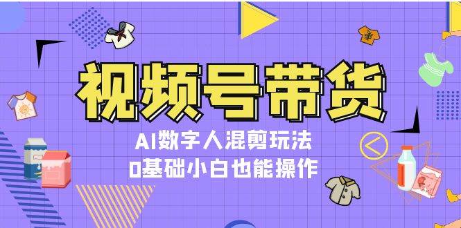 视频号带货,AI数字人混剪玩法,0基础小白也能操作-瀚洪创业网