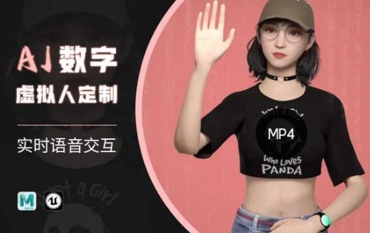 Ai数字人虚拟(智能体)实时语音交互特训营，​自行定制超写实角色AI数字人交互技术-瀚洪创业网