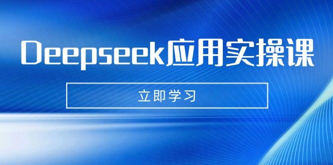 Deepseek应用实操课：AI制作数字妈妈、写真、短视频，辅导作业，PPT制作等-瀚洪创业网