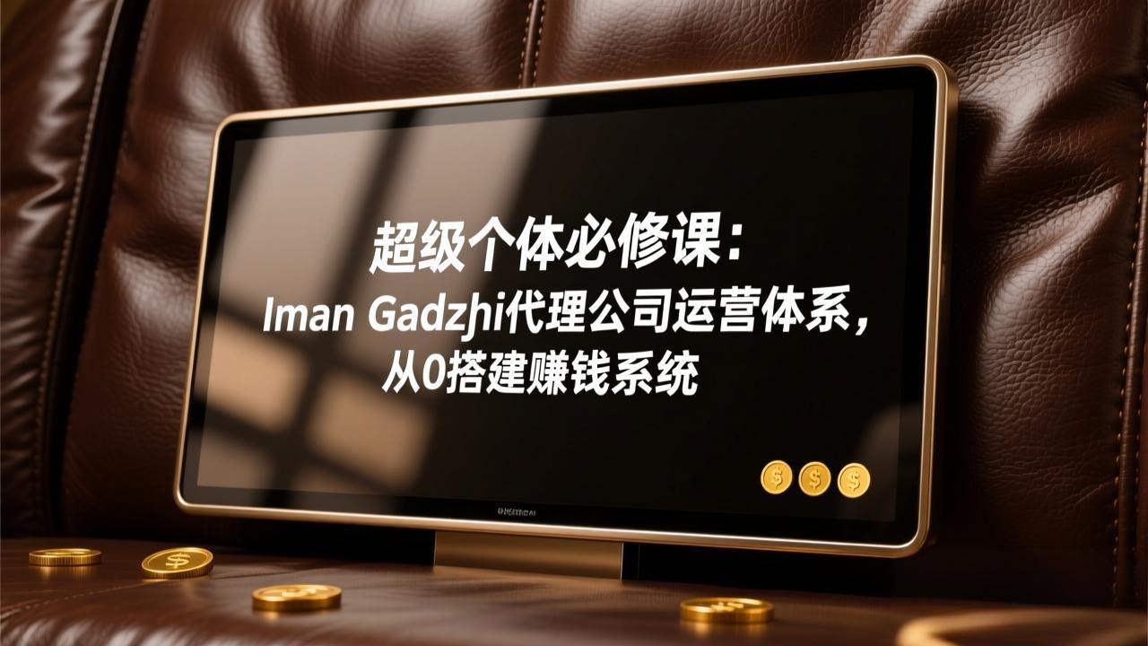 超级个体必修课：Iman Gadzhi代理公司运营体系，从0搭建赚钱系统-瀚洪创业网