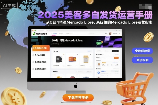 2025美客多自发货运营手册：从0到1精通Mercado Libre，系统性的Mercado Libre运营指南-瀚洪创业网