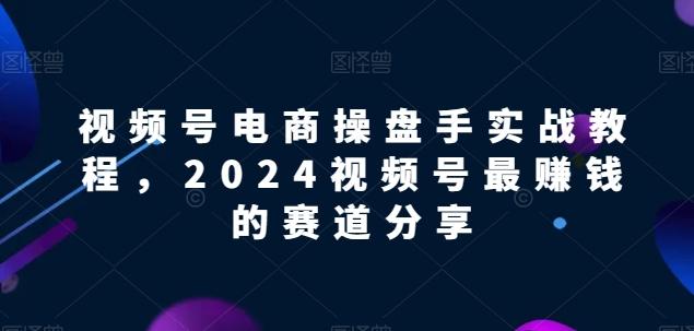 视频号电商实战教程，2024视频号最赚钱的赛道分享-瀚洪创业网