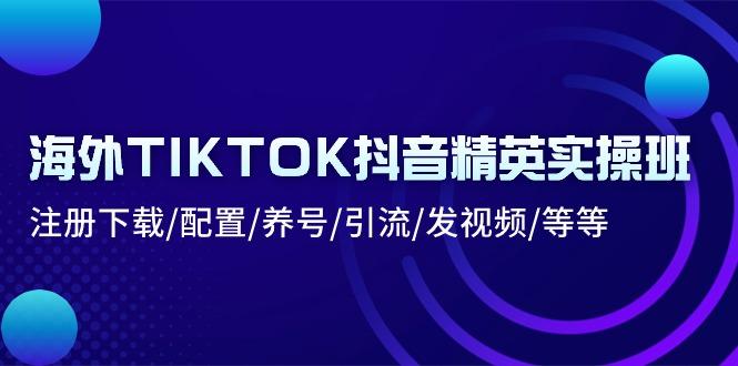 海外TIKTOK抖音精英实操班：注册下载/配置/养号/引流/发视频/等等-瀚洪创业网