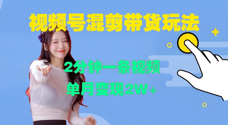 视频号混剪玩法，2分钟一条视频，单月变现2W+【揭秘】-瀚洪创业网
