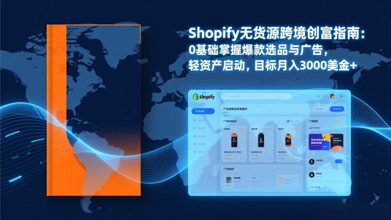 Shopify爆款打法实战：从选品到广告投放，复制爆款模型，驱动独立站月销售额破万刀-瀚洪创业网