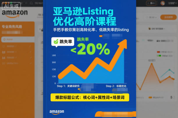 亚马逊Listing优化高阶课程，手把手教你策划高转化率、低跳失率的listing-瀚洪创业网