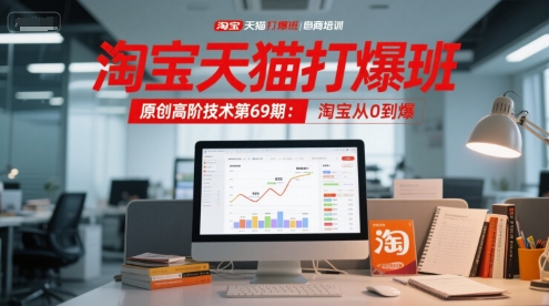 淘宝天猫打爆班原创高阶技术第69期：淘宝从0到爆-瀚洪创业网