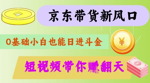 最新京东短视频带货代运营秘籍，轻松躺挣【揭秘】-瀚洪创业网