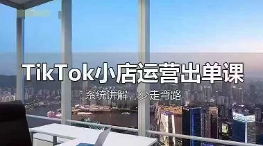 TikTok小店运营出单课，从开店选品、运营出单、发货回款，进行全流程讲解-瀚洪创业网