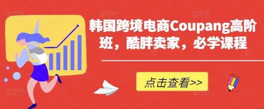 韩国跨境电商Coupang高阶班，酷胖卖家，必学课程-瀚洪创业网