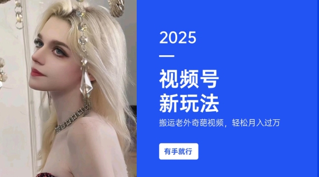 搬运老外奇葩视频，撸视频号分成计划收益，每天只需一小时，新手小白轻松月入过W-瀚洪创业网