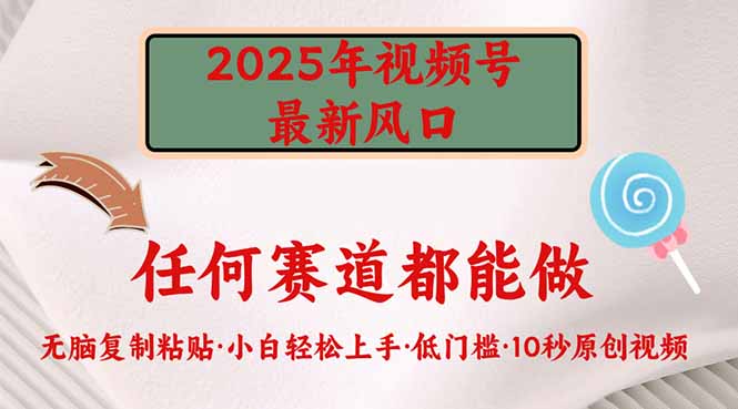 2025年视频号新风口，低门槛只需要无脑执行-瀚洪创业网