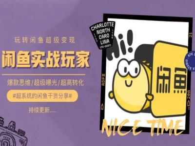 手把手教你0到1系统玩转闲鱼变现，爆款思维/超级曝光/超高转化-瀚洪创业网