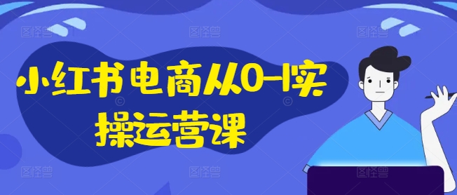 小红书电商从0-1实操运营课，小红书手机实操小红书/IP和私域课/小红书电商电脑实操板块等-瀚洪创业网