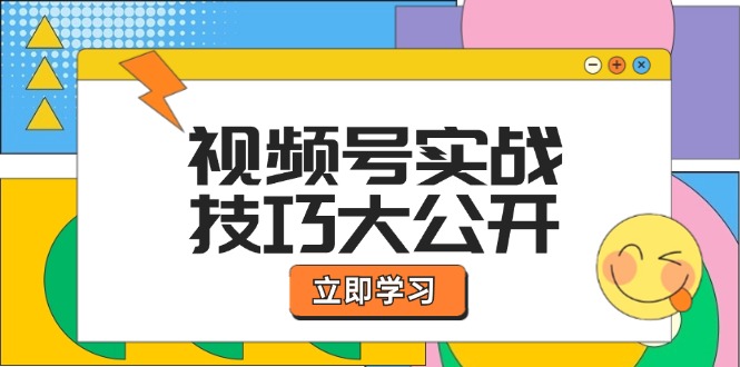 视频号实战技巧大公开：选题拍摄、运营推广、直播带货一站式学习 (无水印-瀚洪创业网