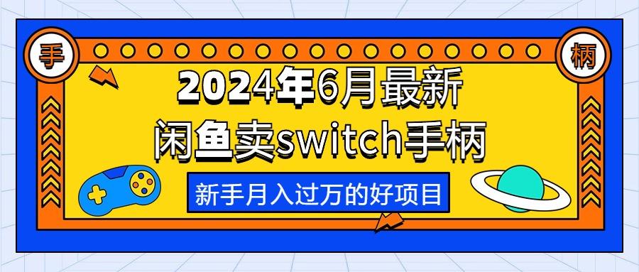 2024年6月最新闲鱼卖switch游戏手柄，新手月入过万的第一个好项目-瀚洪创业网