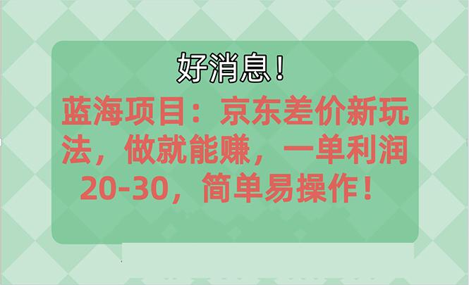 越早知道越能赚到钱的蓝海项目：京东大平台操作，一单利润20-30，简单…-瀚洪创业网