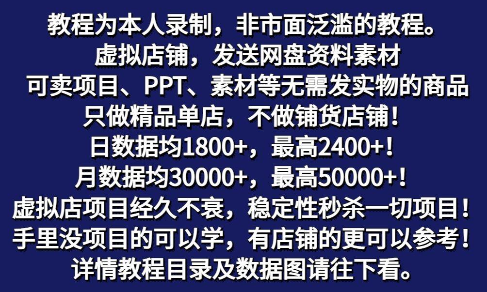 图片[2]-拼多多虚拟电商训练营月入50000+你也行，暴利稳定长久，副业首选-瀚洪创业网