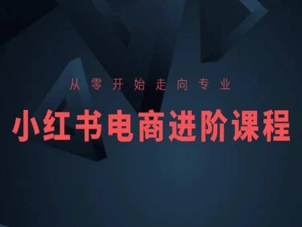 从零开始走向专业，小红书电商进阶课程-瀚洪创业网