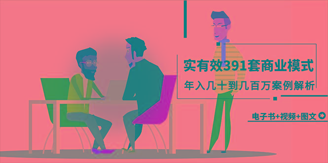 (9607期)真实有效391套商业模式，年入几十到几百万案例解析(电子书+视频+图文)-瀚洪创业网