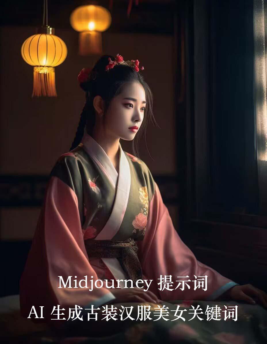 Midjourney关键词-AI生成中国风古装汉服美女人像提示关键词-瀚洪创业网
