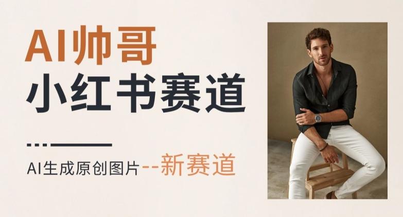 AI一键生成帅哥，新思路新赛道，涨粉迅速，轻松月入过万-瀚洪创业网