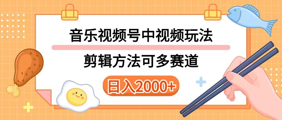多种玩法音乐中视频和视频号玩法，讲解技术可多赛道。详细教程+附带素...-瀚洪创业网