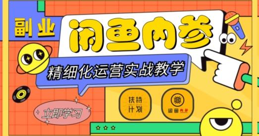 闲鱼精细化运营入门+高阶实战教学，从底层逻辑到轻松变现，多维度玩转闲鱼副业-瀚洪创业网
